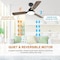 Ipower Ceiling Fan, 40 Inch, Brown Colorï¼Œ3 Blades HIFANXCEIL40BROWN - alternate 4
